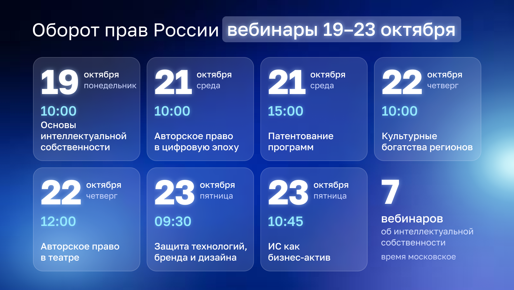 «Оборот прав России»: расписание на неделю